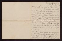 Letter to Julia Catherine McDaniel from Jack Curtis